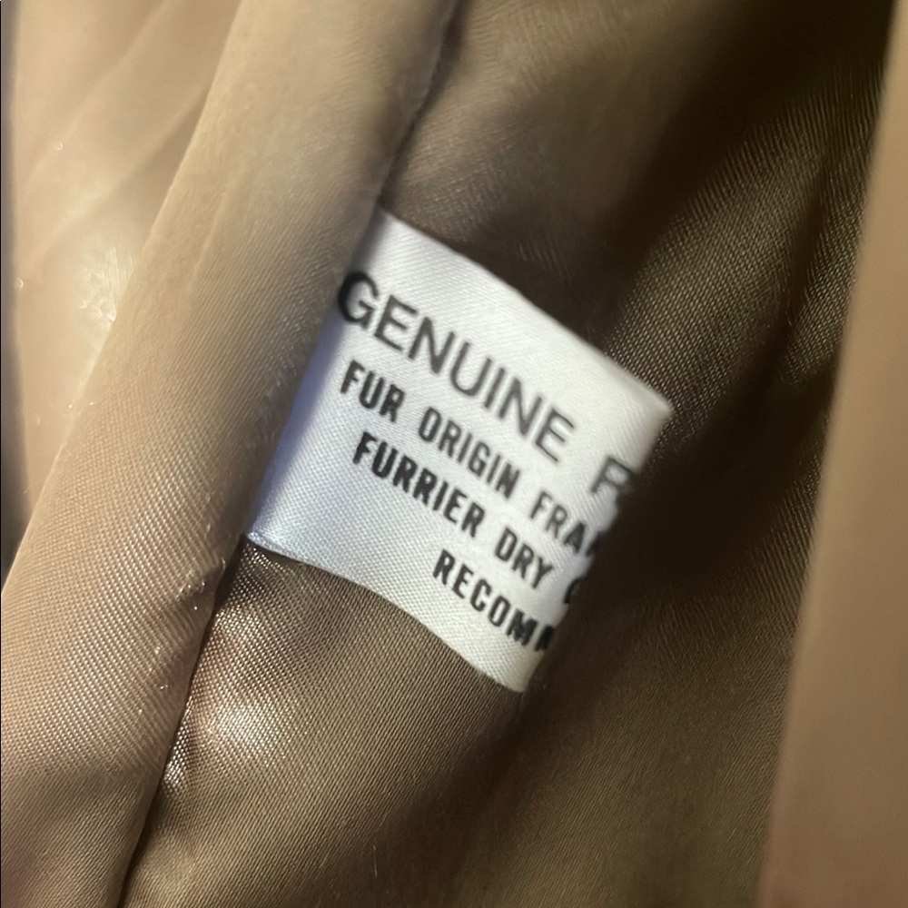 Rabbit Fur Beige Jacket - Picture 2 of 3